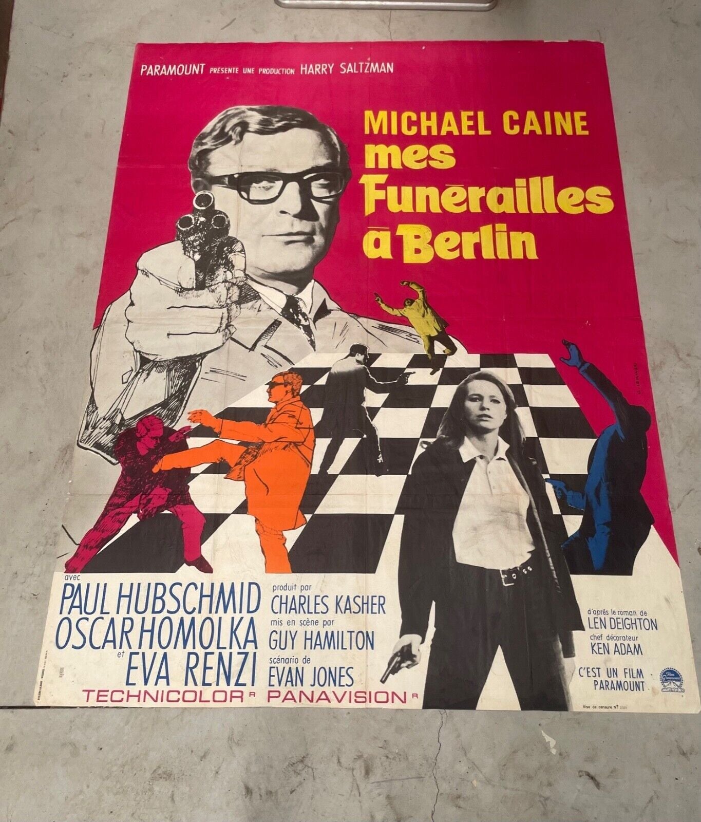 MES FUNÉRAILLES À BERLIN MOVIE POSTER ORIGINAL (120x160) PAUL HUBSCHMID