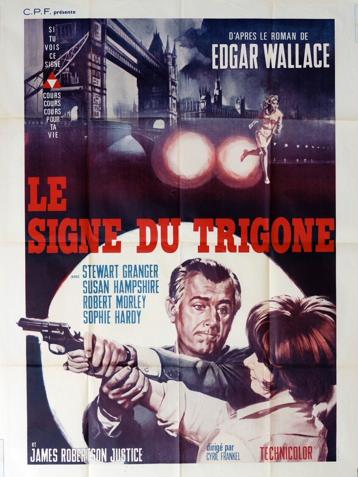 LE SIGNE DU TRIGONE MOVIE POSTER ORIGINAL (120x160) STEWART GRANGER