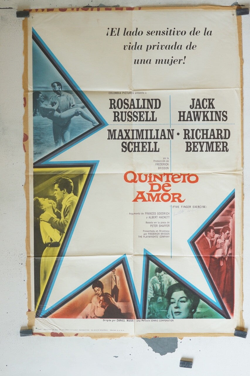 QUINTERO DE AMOR (70X100) ORIGINAL MOVIE POSTER ROSALIND RUSSELL