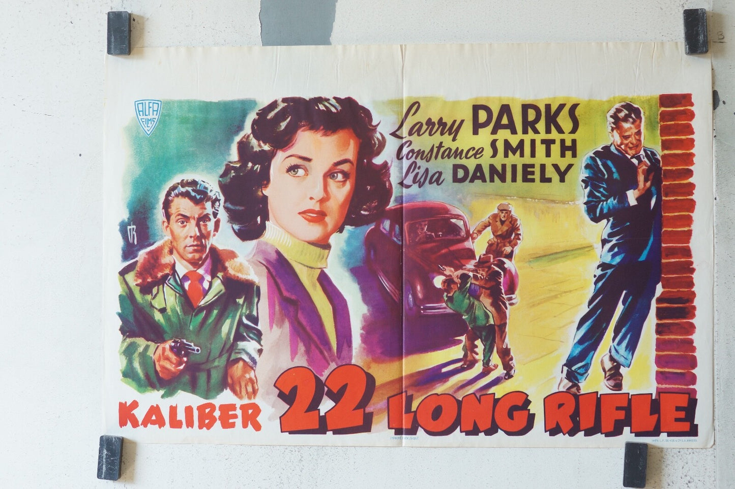 KALIBER 22 LONG RIFLE POSTER ORIGINAL 55x36 Larry Parks