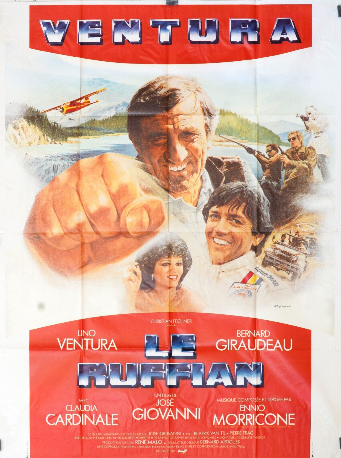 LE RUFFIAN movie poster original (120x160) LINO VENTURA