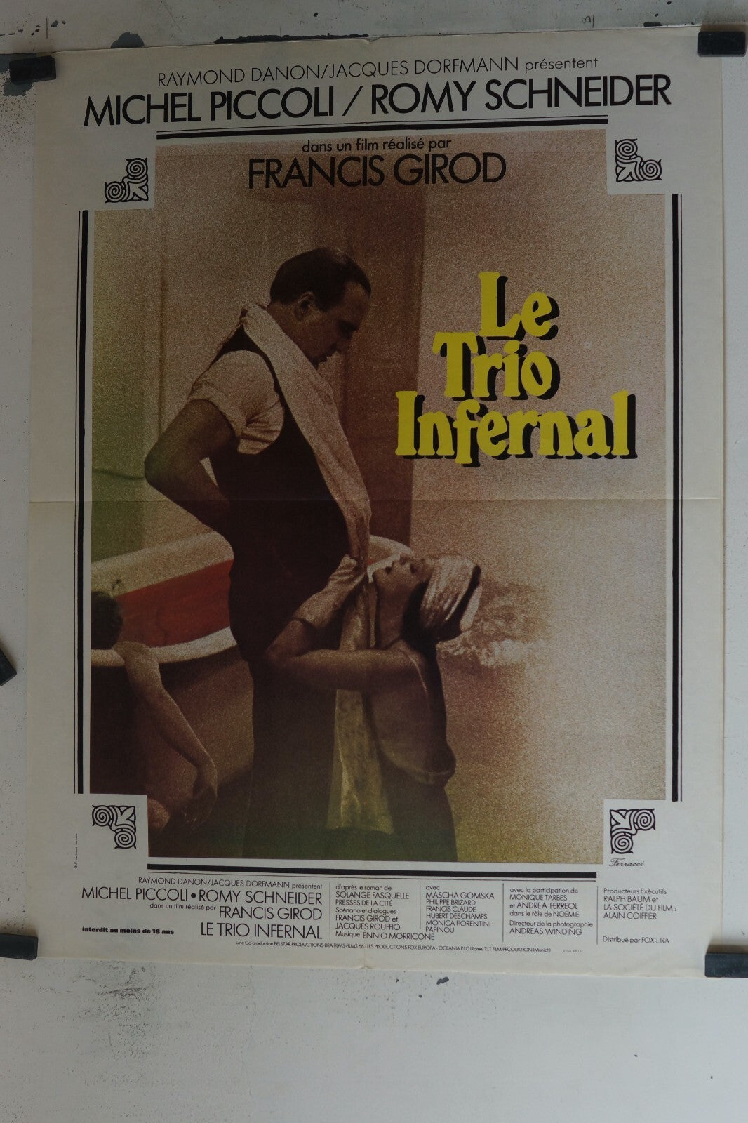 TRIO INFERNAL (LE) POSTER ORIGINAL (60X80) Romy Schneider , Masha Gonska