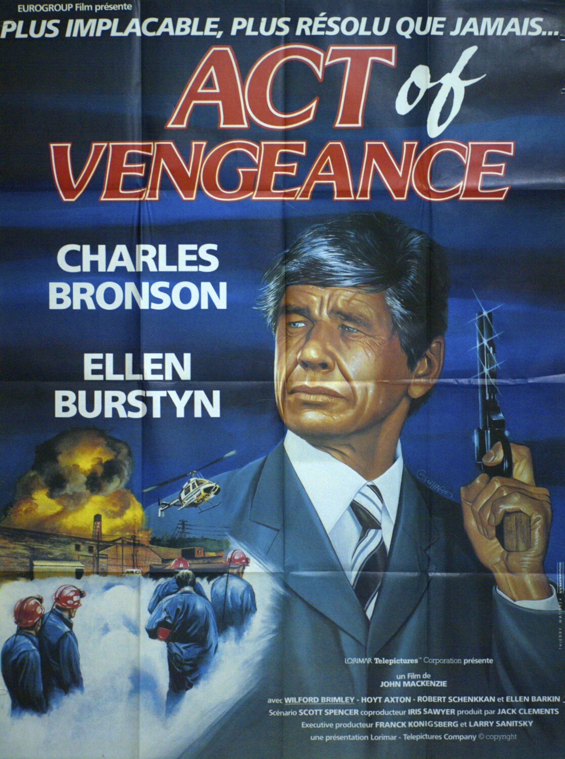 ACT OF VENGEANCE POSTER ORIGINAL 120x160 CHARLES BRONSON