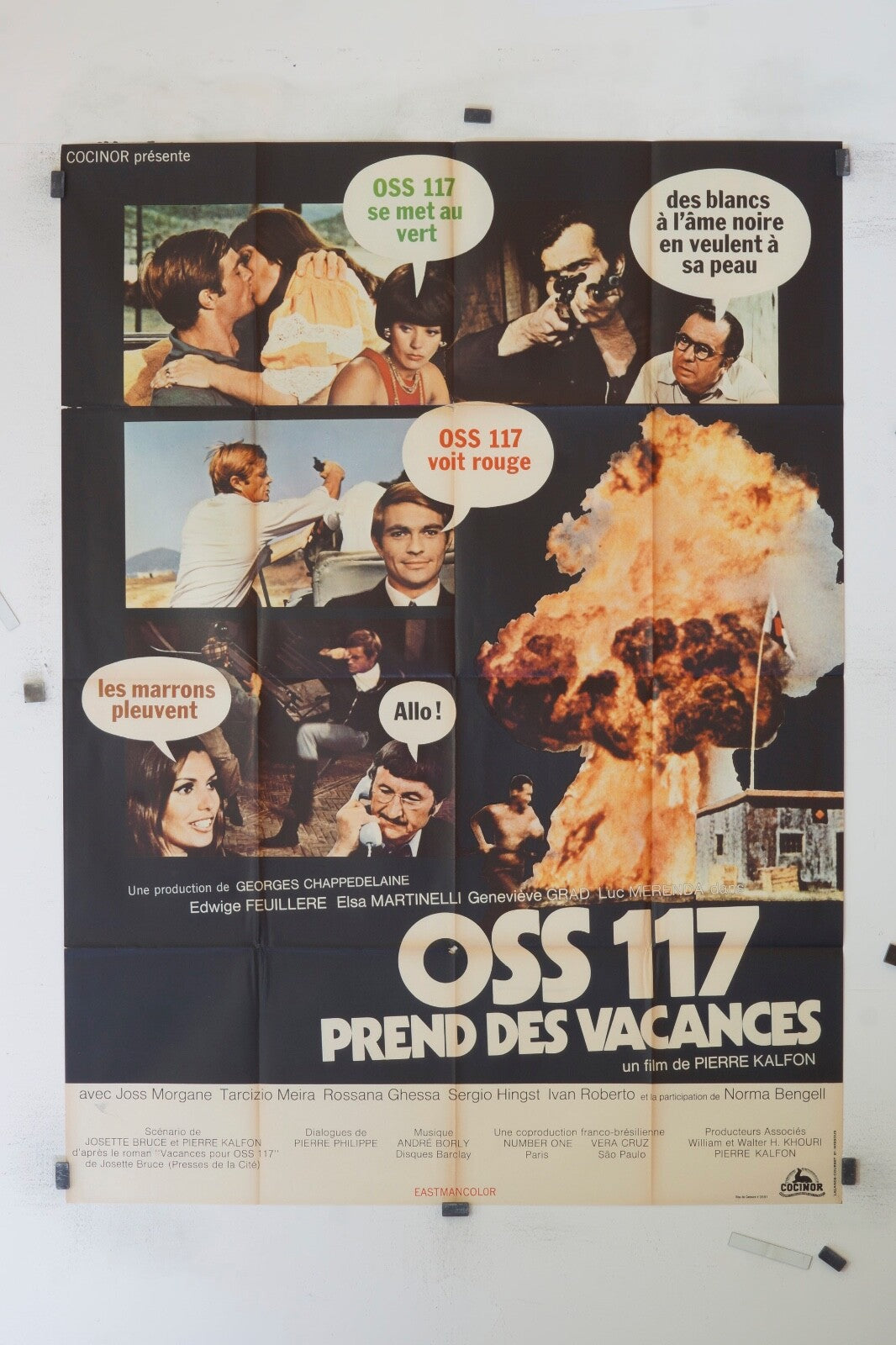 OSS 117 PREND DES VACANCES PIERRE KALFON 120x160 ORIGINAL MOVIE POSTER