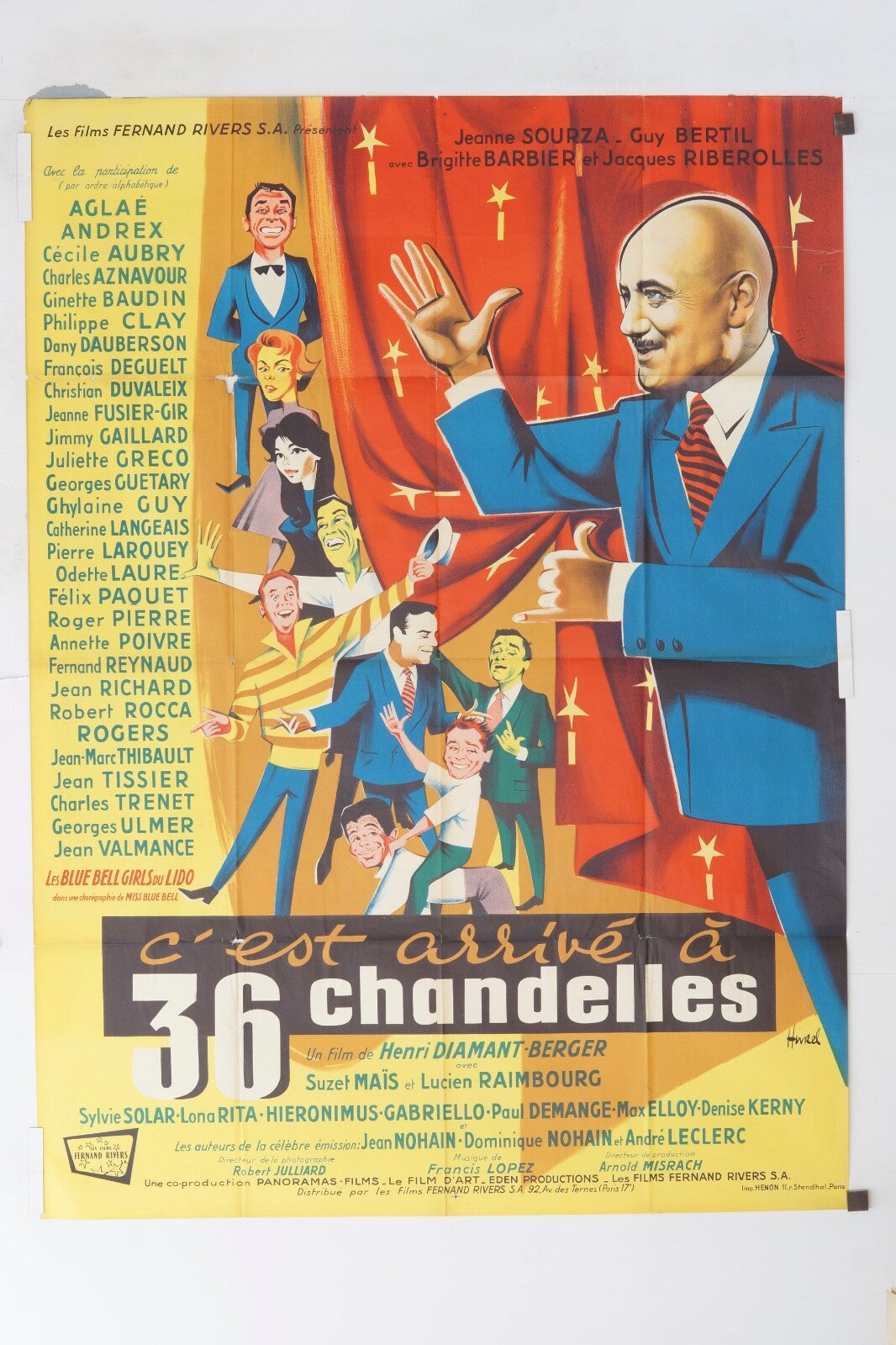 C’EST ARRIVÉ…ENTRE MIDI ET TROIS HEURES POSTER ORIGINAL 120x160 CHARLES BRONSON