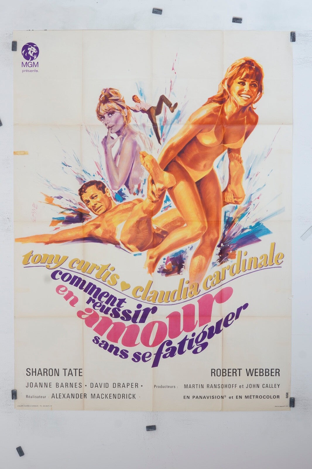 COMMENT RÉUSSIR EN AMOUR SANS SE FATIGUER MOVIE POSTER ORIGINAL 120x160