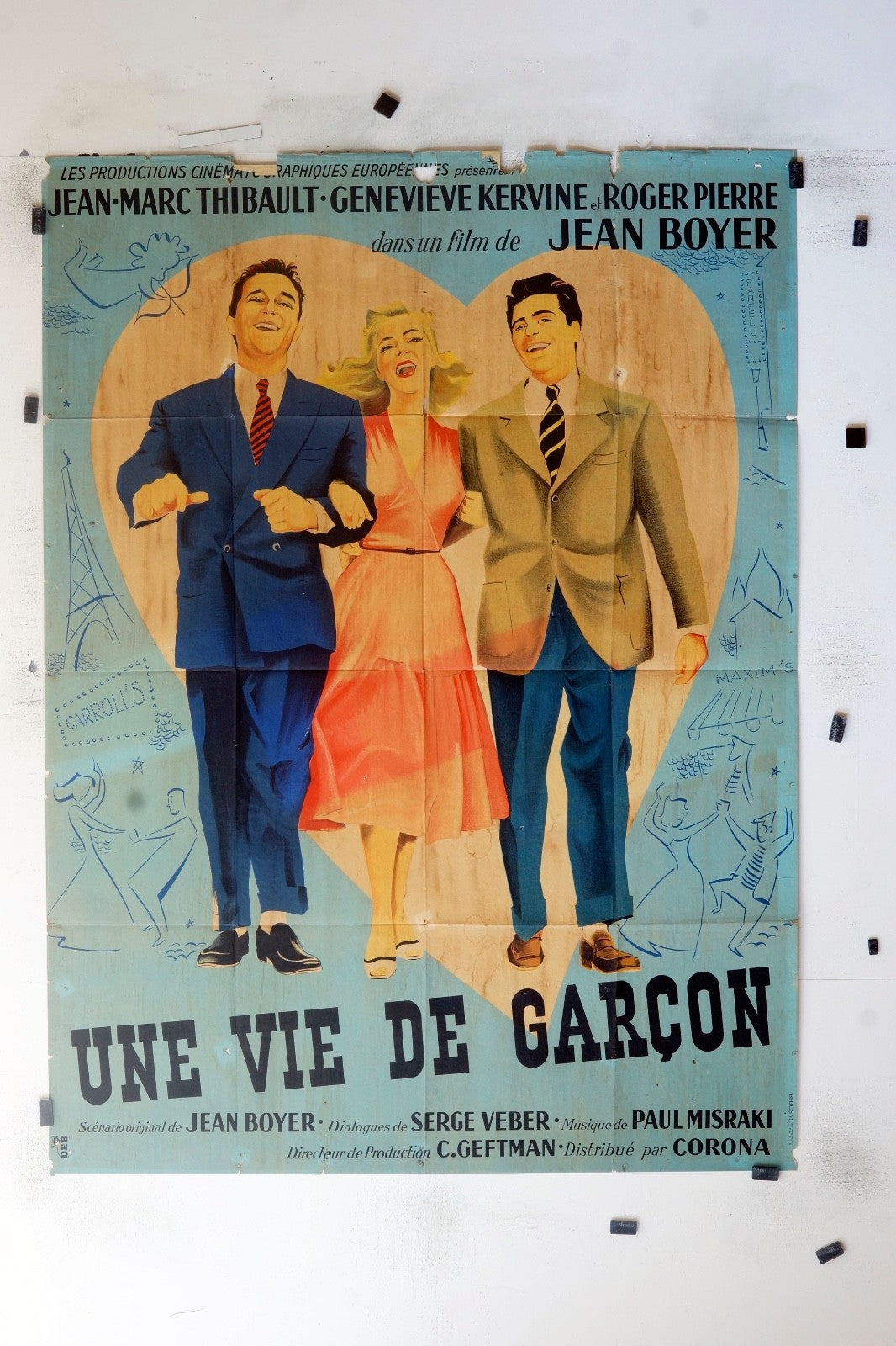 UNE VIE DE GARÇON JEAN-MARC THIBEAULT MOVIE POSTER ORIGINAL (120X160)