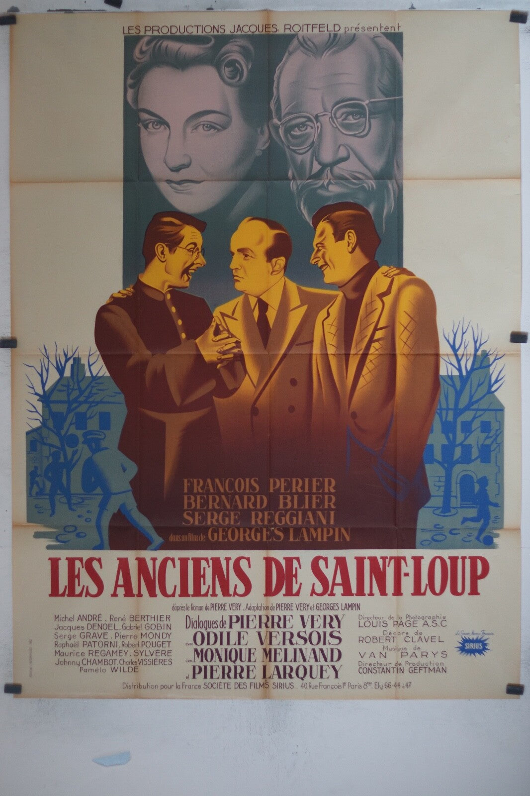 ANCIENS DE SAINT-LOUP (LES) MOVIE POSTER ORIGINAL ORIGINAL 120x160, BLIER