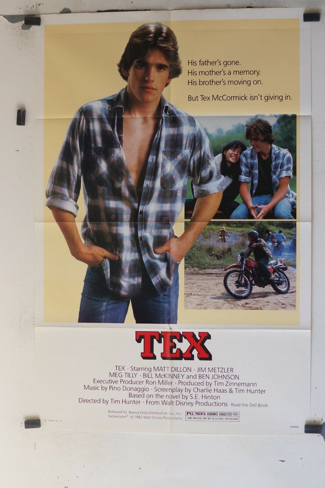 TEX ORIGINAL POSTER 69x103, Tim Hunter