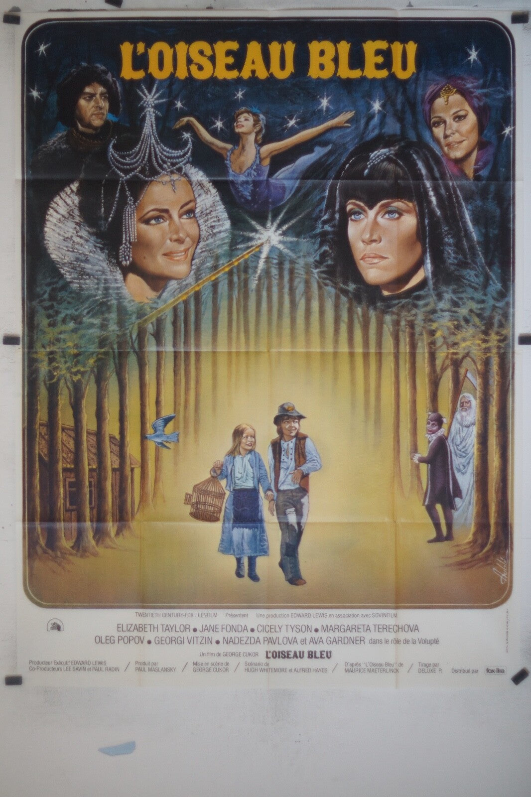 OISEAU BLEU (L’) MOVIE POSTER ORIGINAL (120x160), Elizabeth Taylor