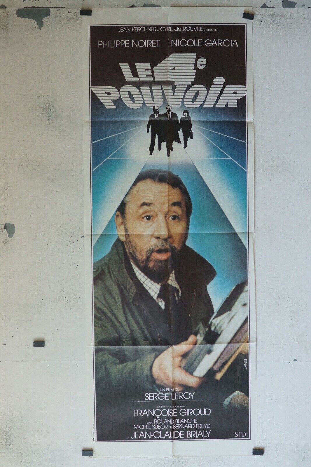 LE 4 EME POUVOIR MOVIE POSTER ORIGINAL 60x160 SERGE LEROY