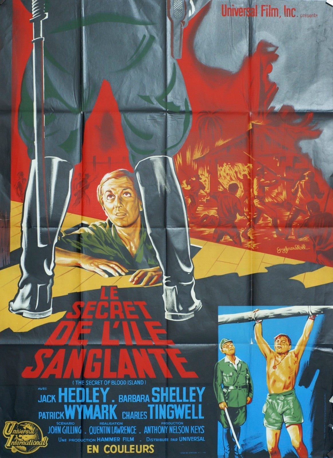 LE SECRET DE LÎLE SANGLANTE JACK HEDLEY MOVIE POSTER ORIGINAL 120x160