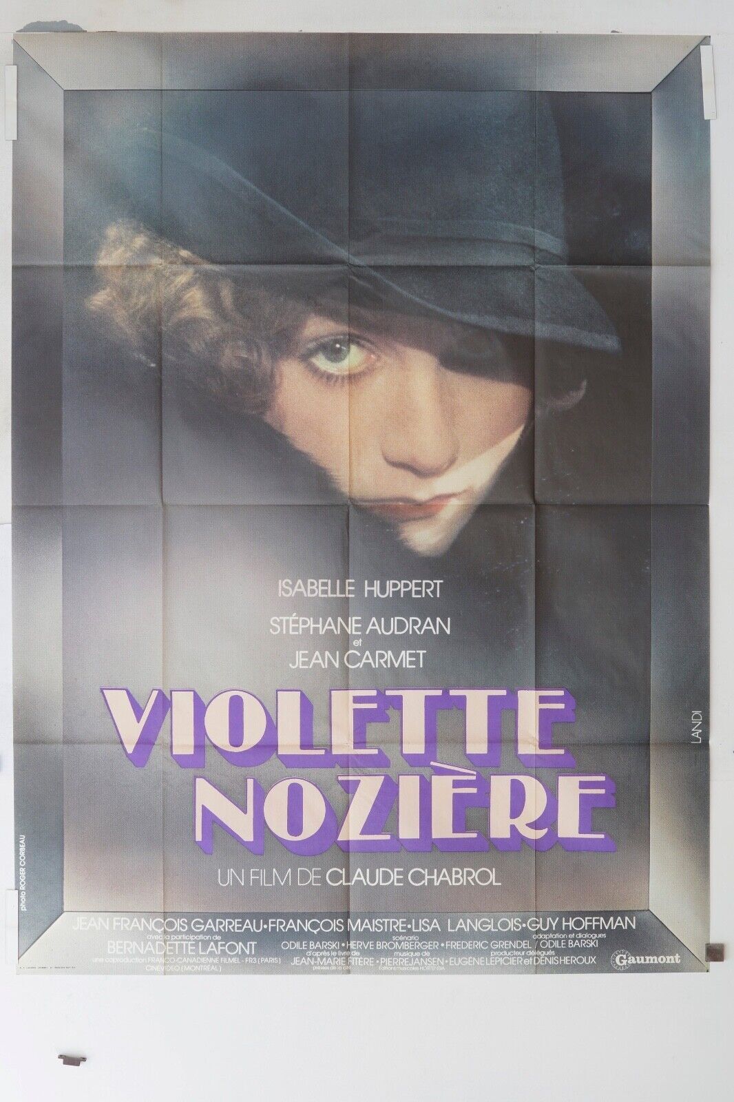 VIOLETTE NOZIERE MOVIE POSTER ORIGINAL (120x160) ISABELLE HUPERT