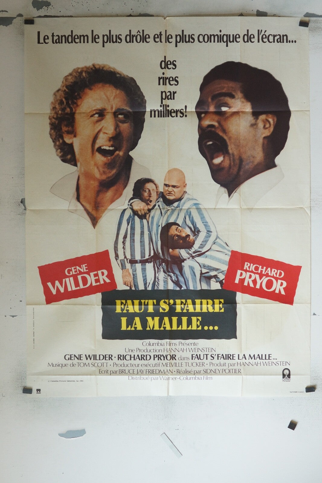 FAUT S’FAIRE LA MALLE…MOVIE POSTER ORIGINAL 120x160 GENE WILDER