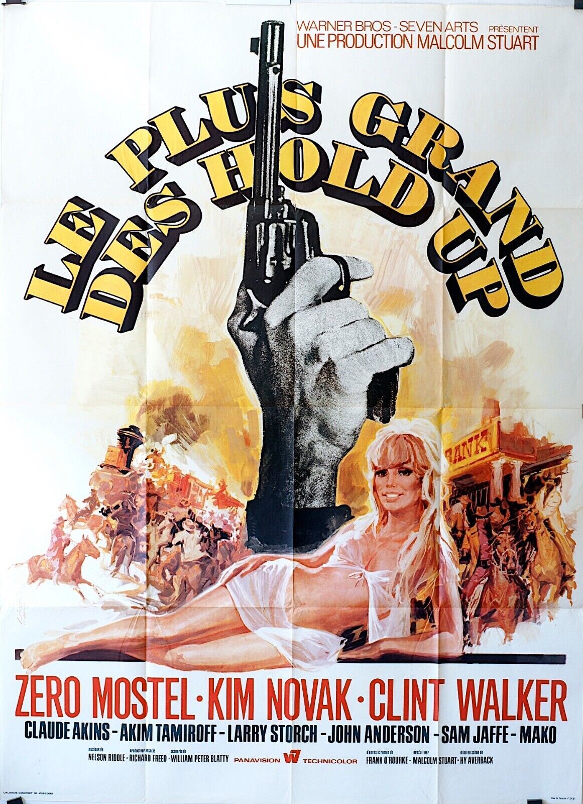 LE PLUS GRAND DES HOLD-UP MOVIE POSTER ORIGINAL (120X160) ZERO MOSTEL