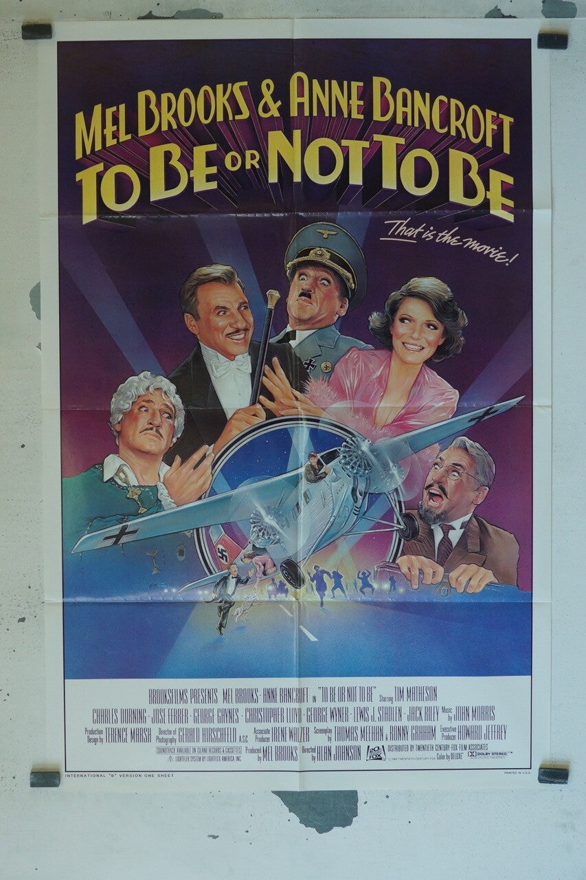 TO BE OR NOT TO BE MOVIE POSTER ORIGINAL VINTAGE (70X100) MEL BROOKS – ANNE BAN
