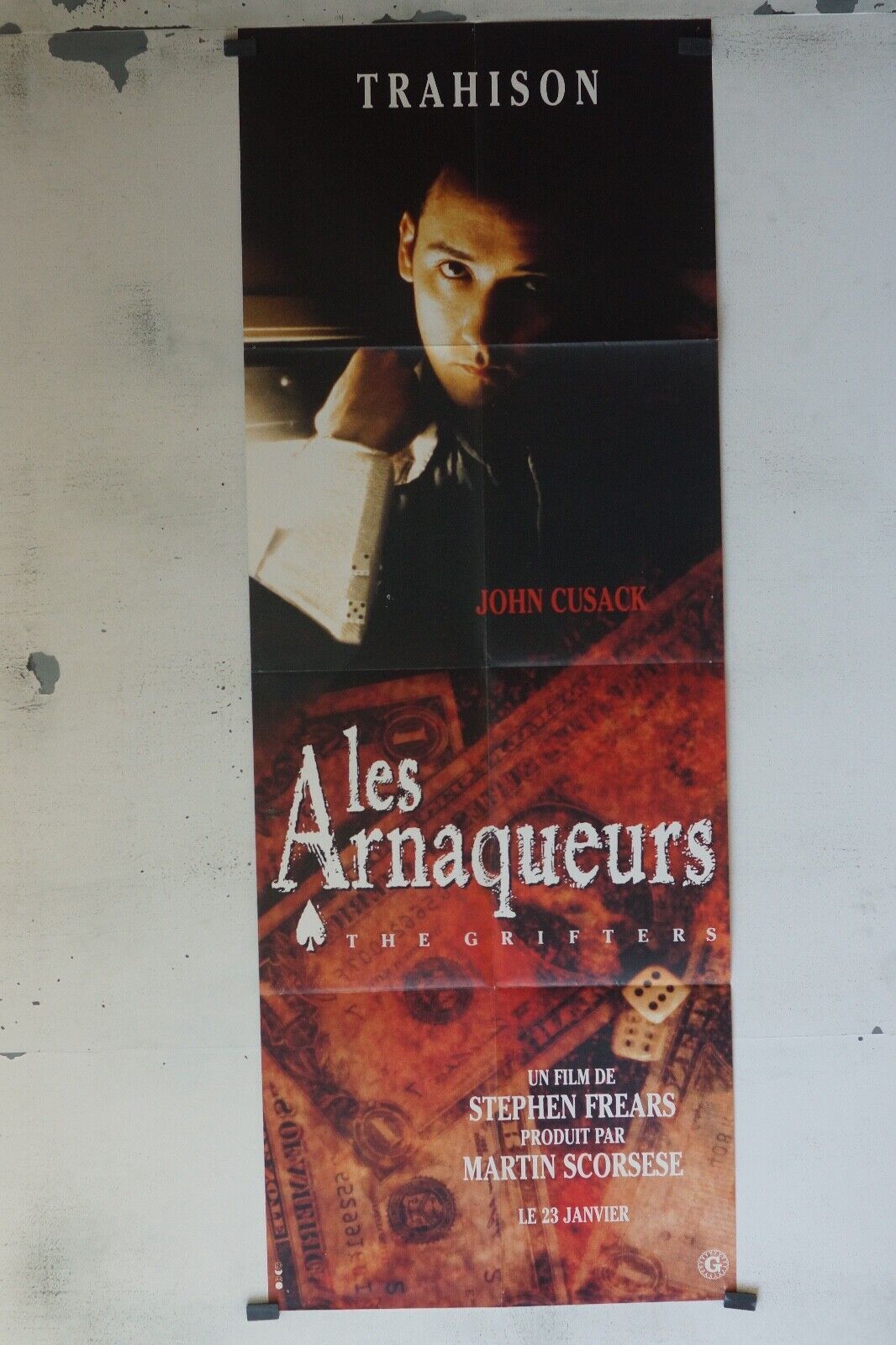 LES ARNAQUEURS POSTER ORIGINAL 60x160 MARTIN SCORSESE