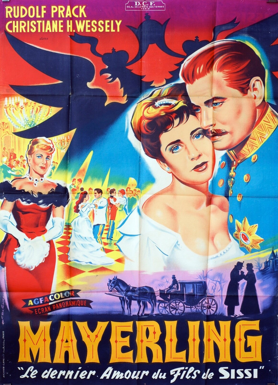 MAYERLING MOVIE POSTER ORIGINAL 120x160 RUDOLPH PRACK
