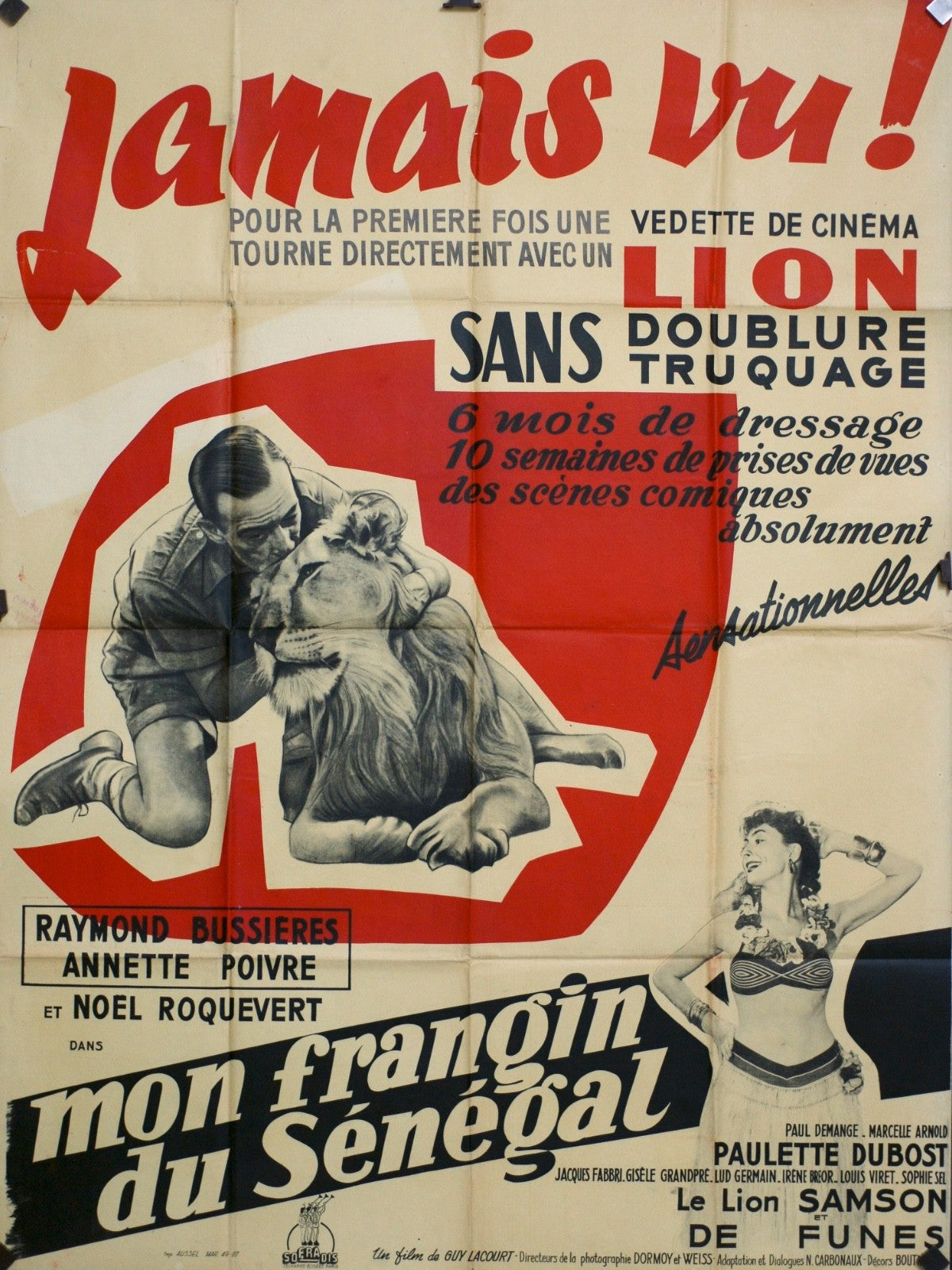 MON FRANGIN DU SÉNÉGAL RAYMOND ANNETTE MOVIE POSTER ORIGINAL 120x160