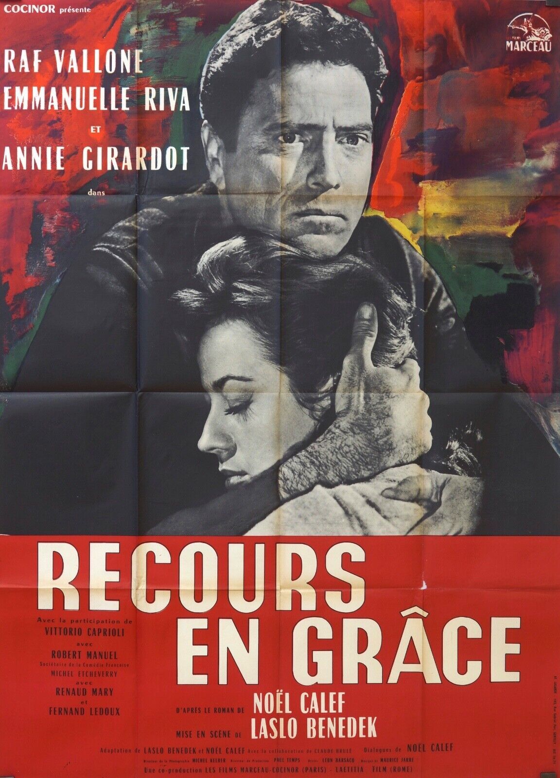 RECOURS EN GRÂCE ORIGINAL MOVIE POSTER 120x160 RAF VALLONE