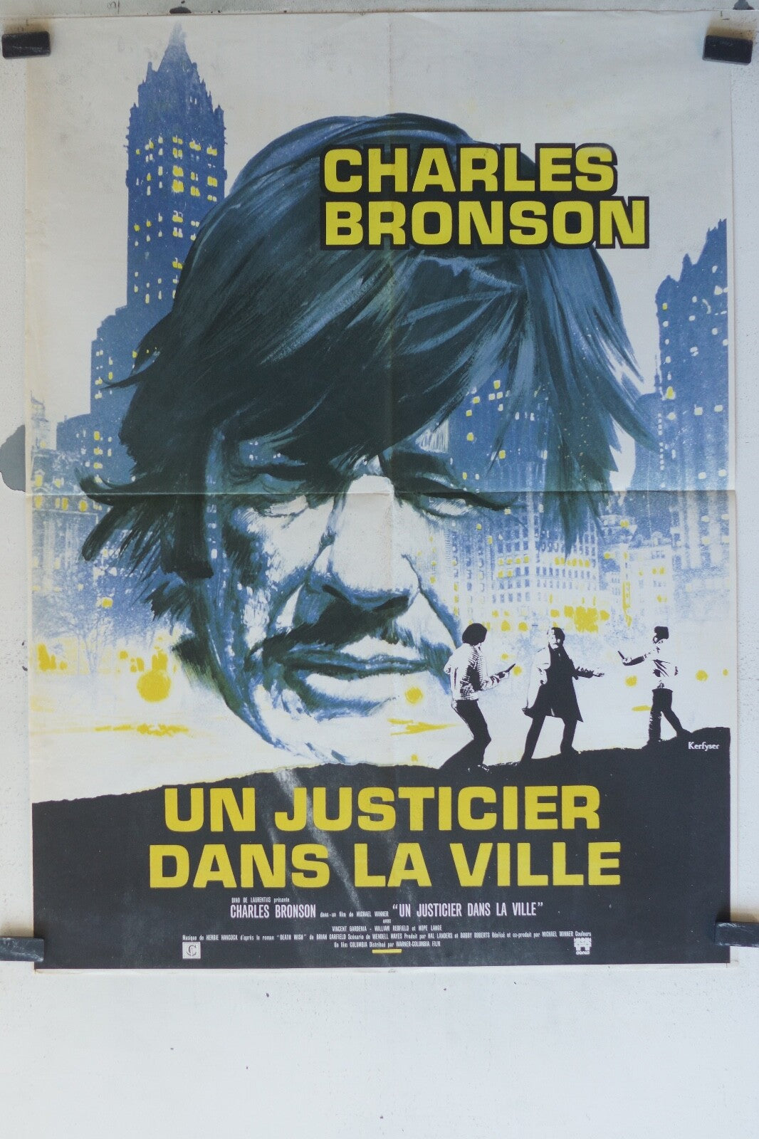UN JUSTICIER DANS LA VILLE MOVIE POSTER ORIGINAL (60X80) Charles Bronson