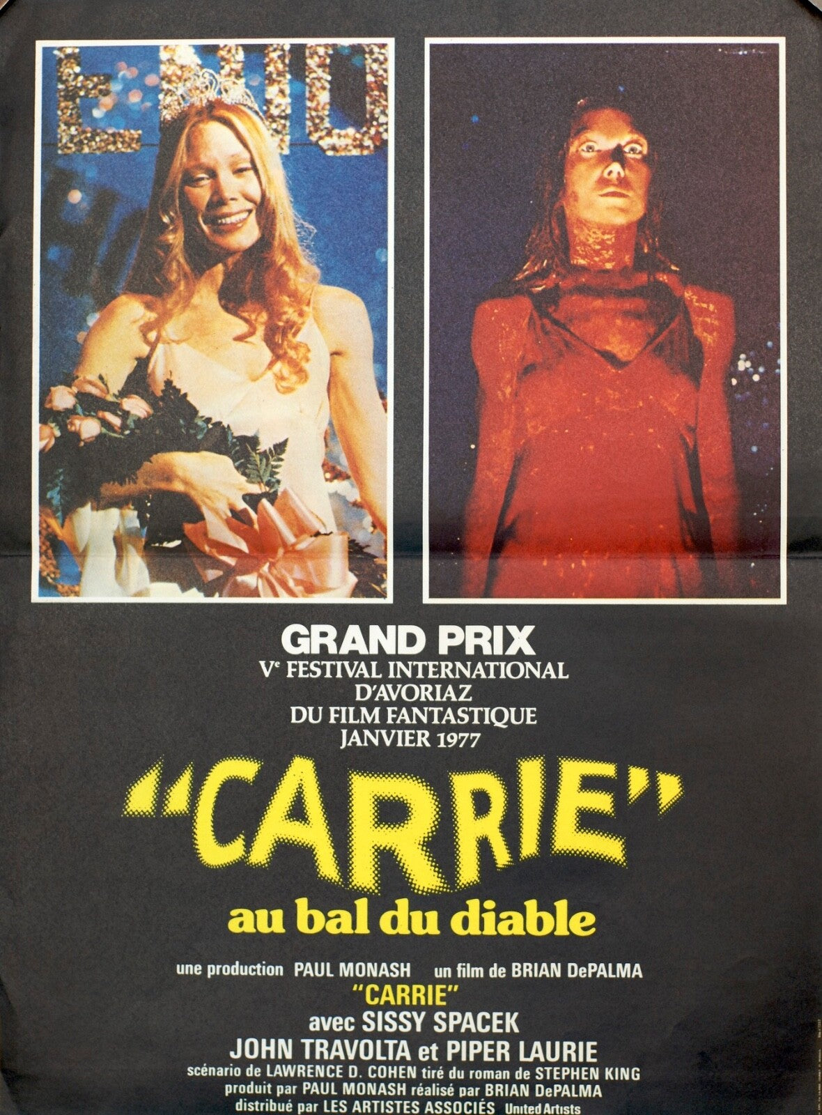 CARRIE au bal du diable (French Version) 40x60 ORIGINAL