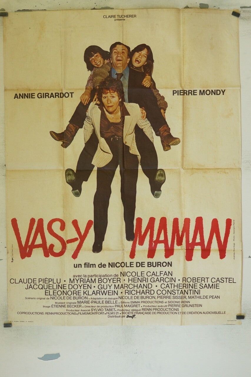 VAS-Y MAMAN POSTER ORIGINAL120x160 ANNIE GIRARDOT, PIERRE MONDY