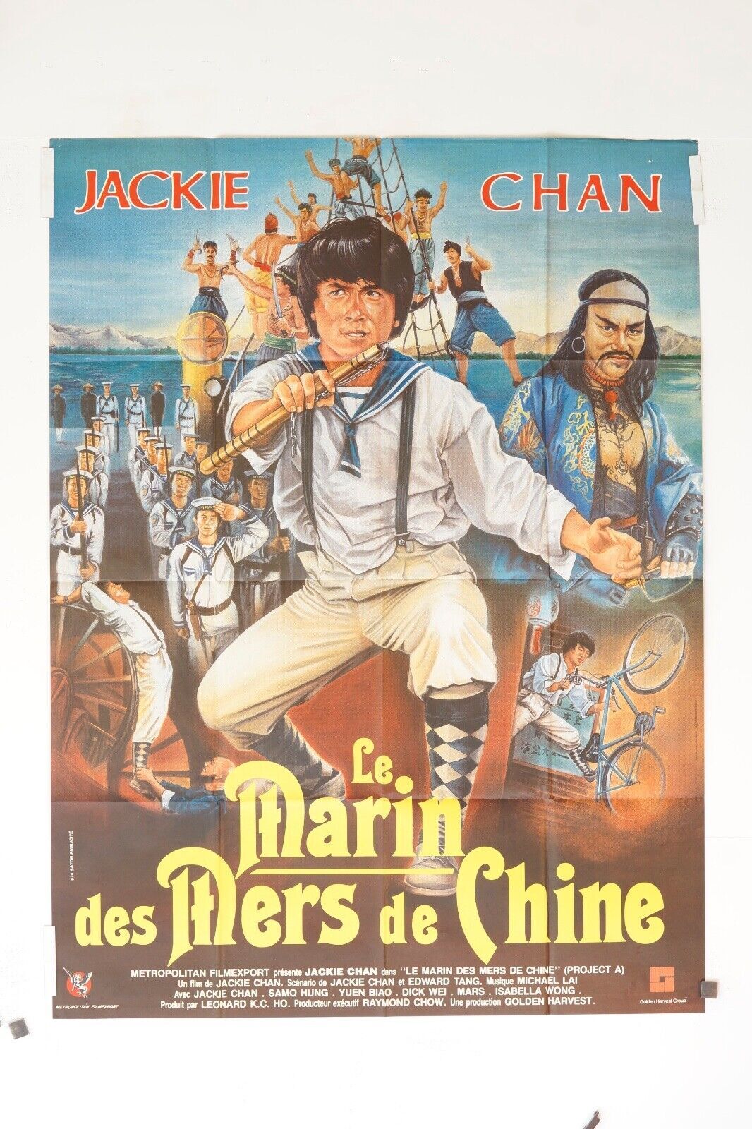 LE MARIN DES MERS DE CHINE MOVIE POSTER ORIGINAL 120x160 GEORGES GÉRET