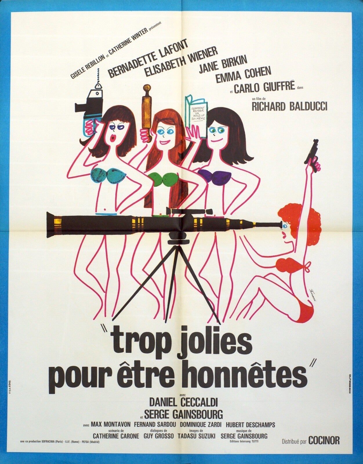 TROP JOLIES POUR ETRE HONNETES 60X80, (French Version) Original Poster