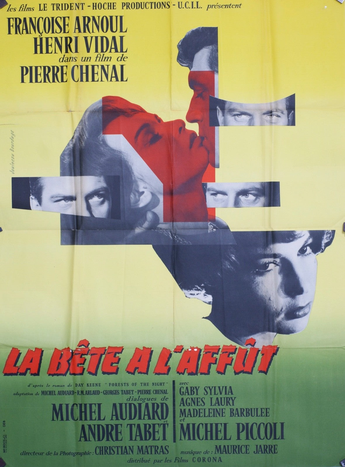 LA BÊTE À L’AFFÛT FRANCOISE ARNOUL MOVIE POSTER ORIGINAL 120x160