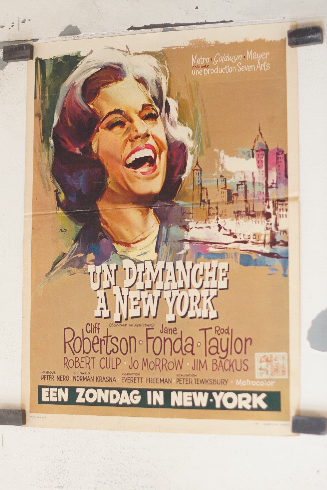 UN DIMANCHE A NEW YORK (Belgium Version) 30x55 Sunday in new York
