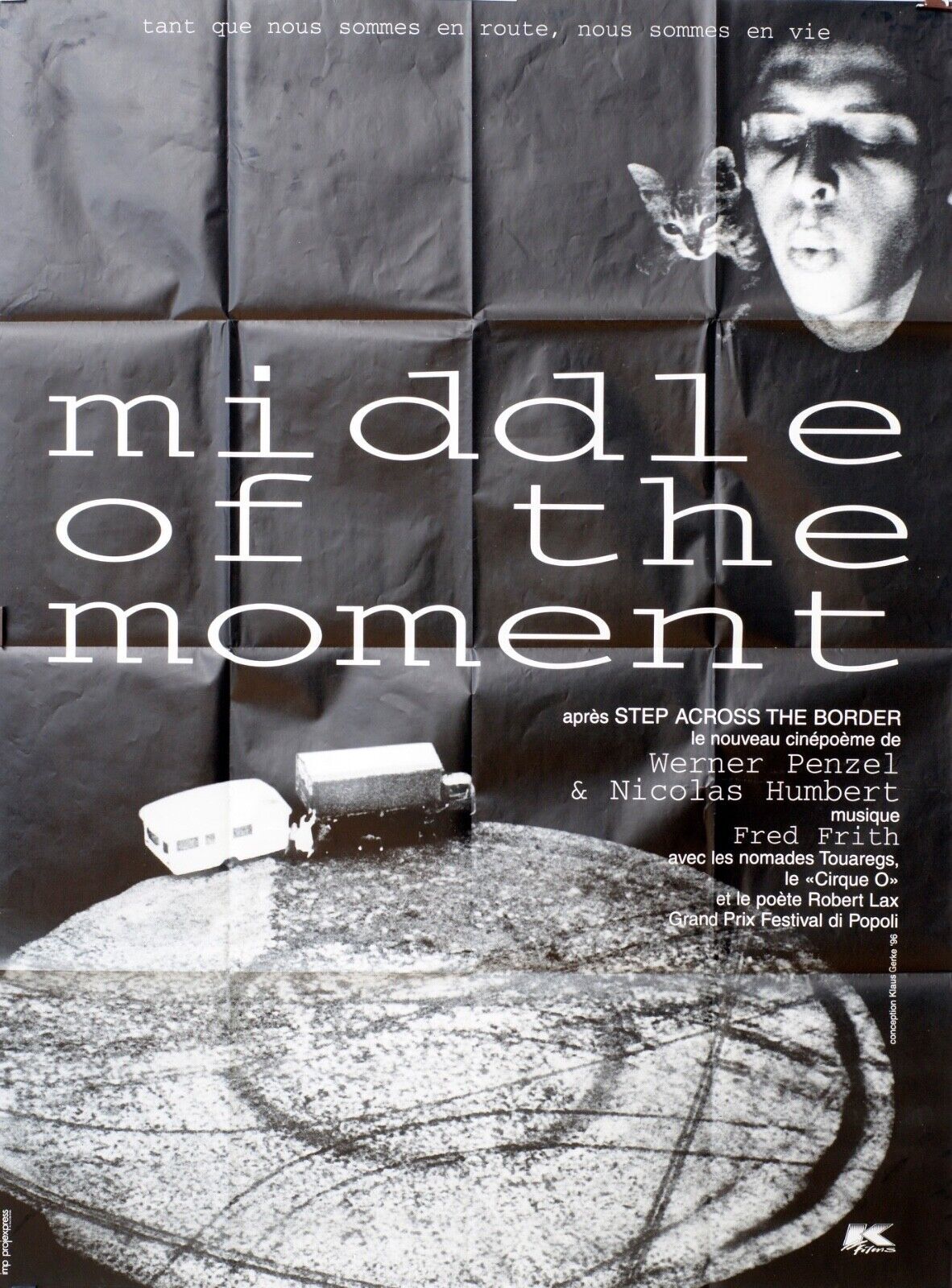 MIDDLE OF THE MOMENT MOVIE POSTER ORIGINAL 120x160 WERNER PENZEL