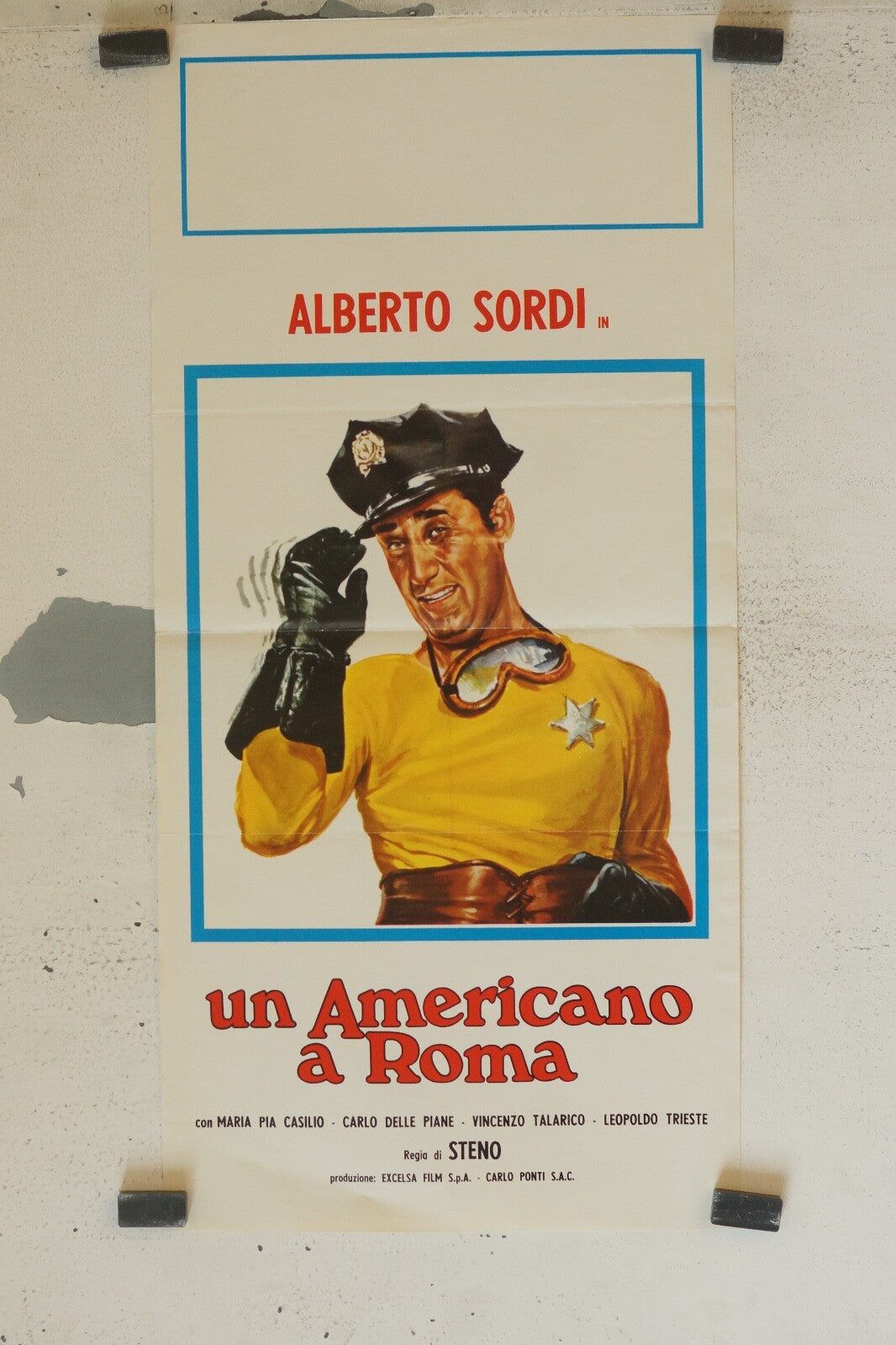 UN AMERICANO A ROMA MOVIE POSTER (34X70) CARLO DELLE PIANE – VINCENZO TALARICO