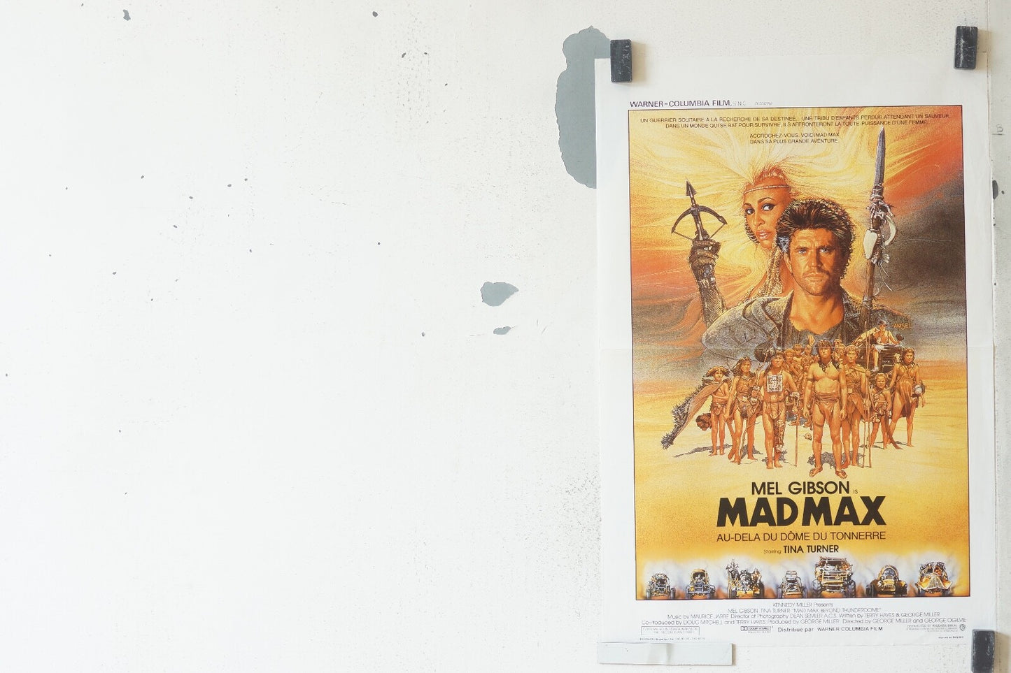 MAD MAX : AU-DELA DU DOME DU TONNERRE original movie poster 35x66 Mel Gibson