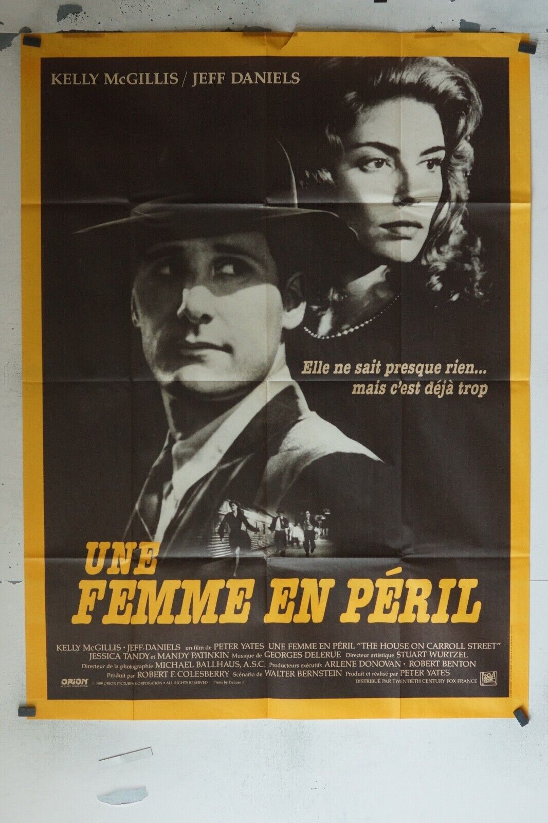 UNE FEMME EN PÉRIL ORIGINAL MOVIE POSTER 120X160 KELLY MCGILLIS