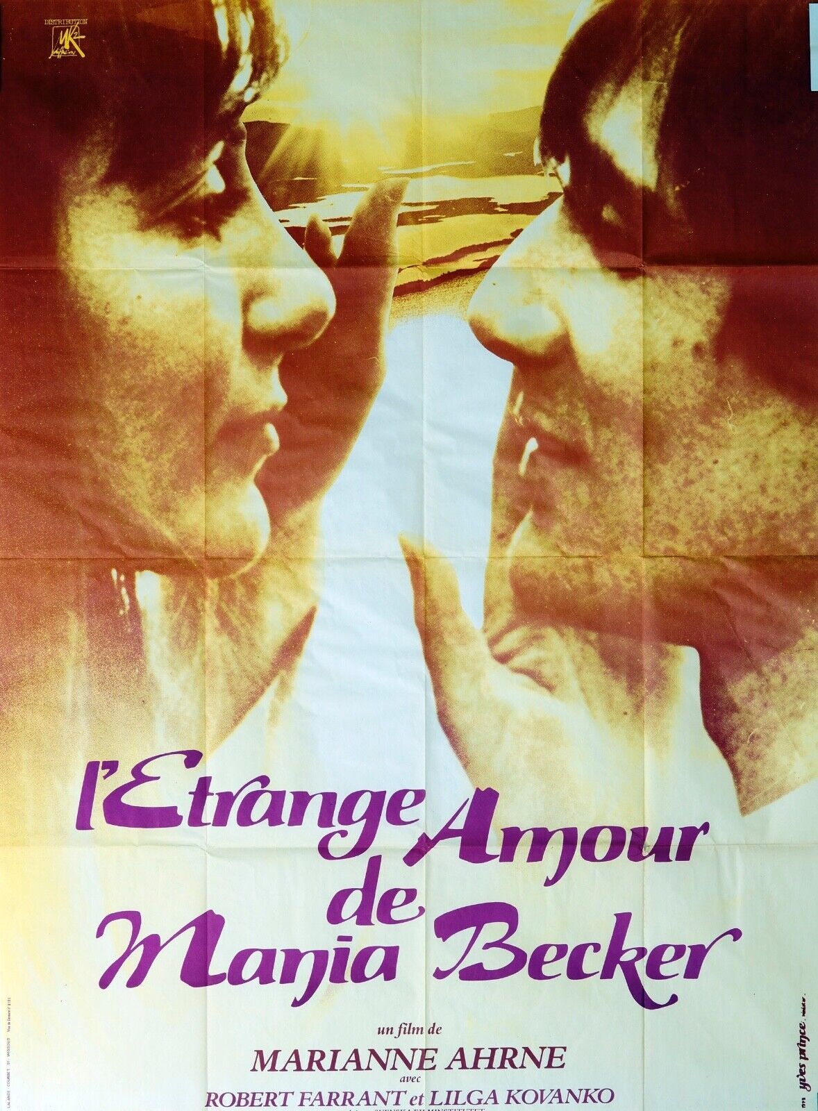 L’ÉTRANGE AMOUR MOVIE POSTER ORIGINAL 120x160 ROBERT FARRANT