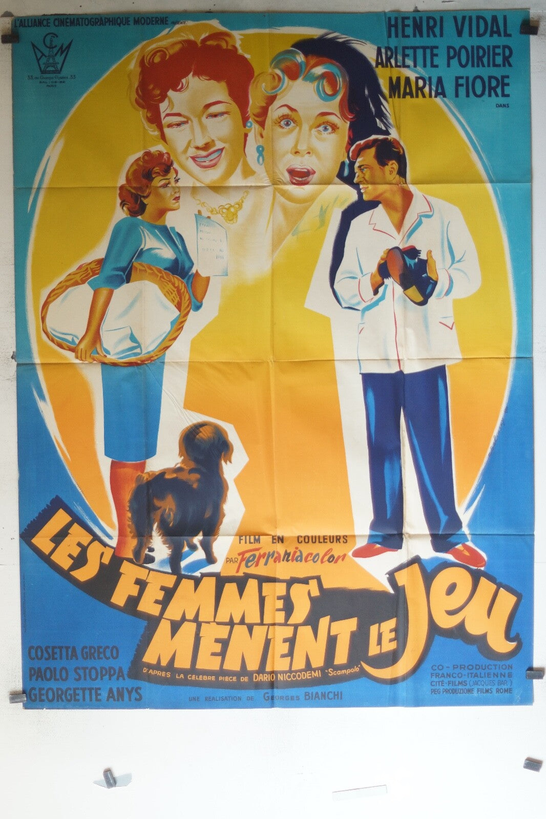 FEMMES MENENT LE JEU (LES) ORIGINAL MOVIE POSTER 120x160 Maria Fiore ,