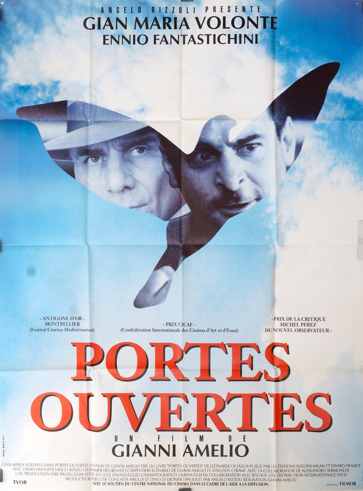 PORTES OUVERTES movie poster ORIGINAL 120x160, GIANNI AMELIO