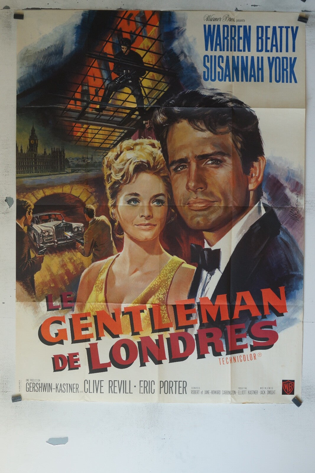 LE GENTLEMAN DE LONDRES (1966) POSTER ORIGINAL120x160 CLIVE REVILL, ERIC PORTER.