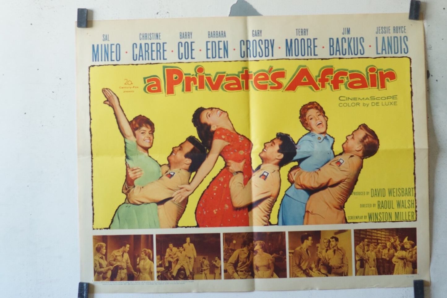 A PRIVATES AFFAIR MOVIE POSTER ORIGINAL 55x36 Sal Mineo , Barry Coe