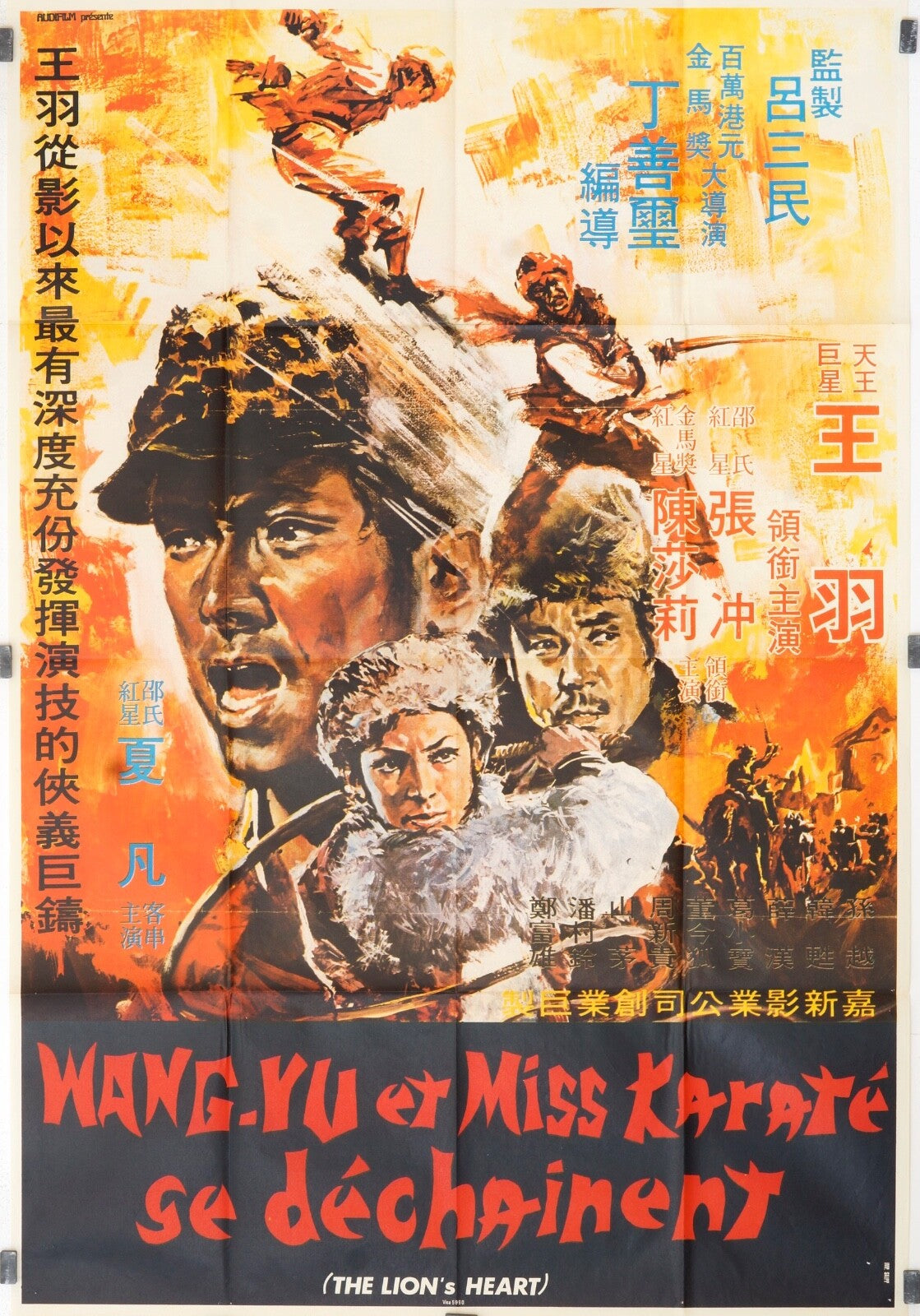 WANG YU ET MISS KARATÉ SE DECHAINENT 120X160 MOVIE POSTER ORIGINAL
