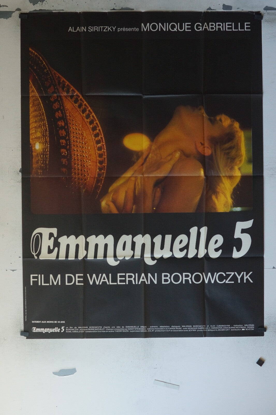 EMMANUELLE 5 MOVIE POSTER ORIGINAL 120x160 MONIQUE GABRIELLE