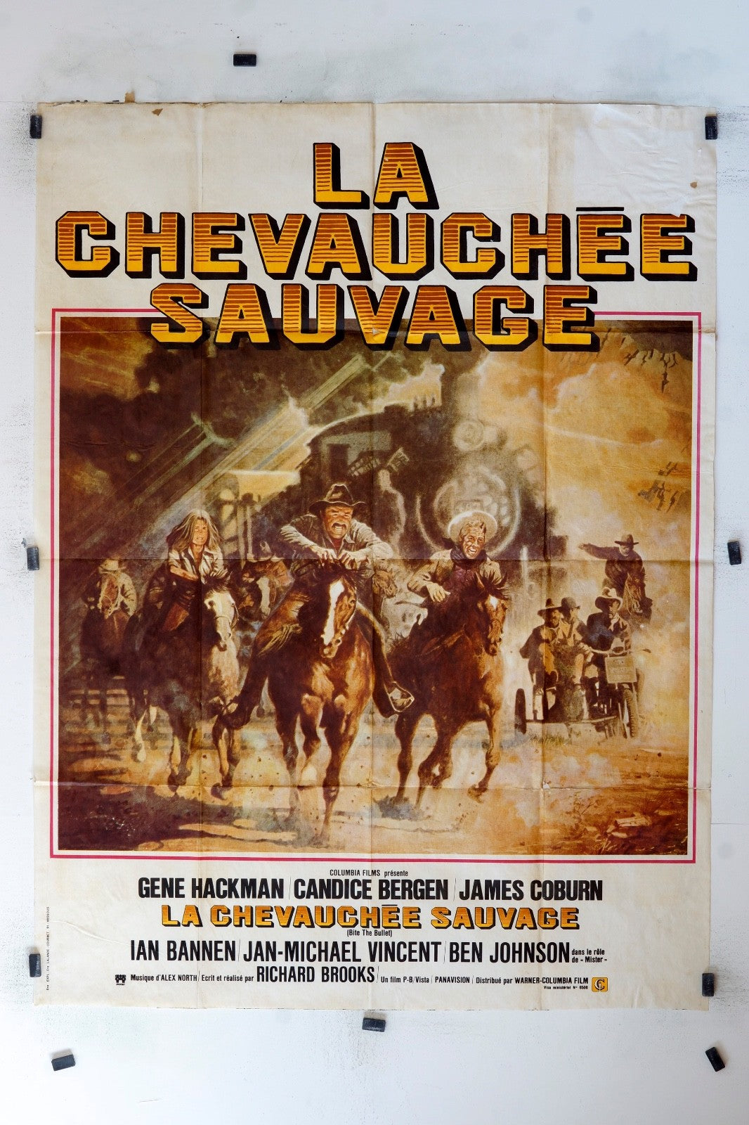 LA CHEVAUCHÉE SAUVAGE GENE HACKMAN ORIGINAL MOVIE POSTER 120x160