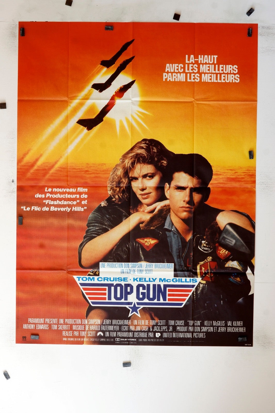 TOP GUN TONY SCOTT 120x160 ORIGINAL MOVIE POSTER