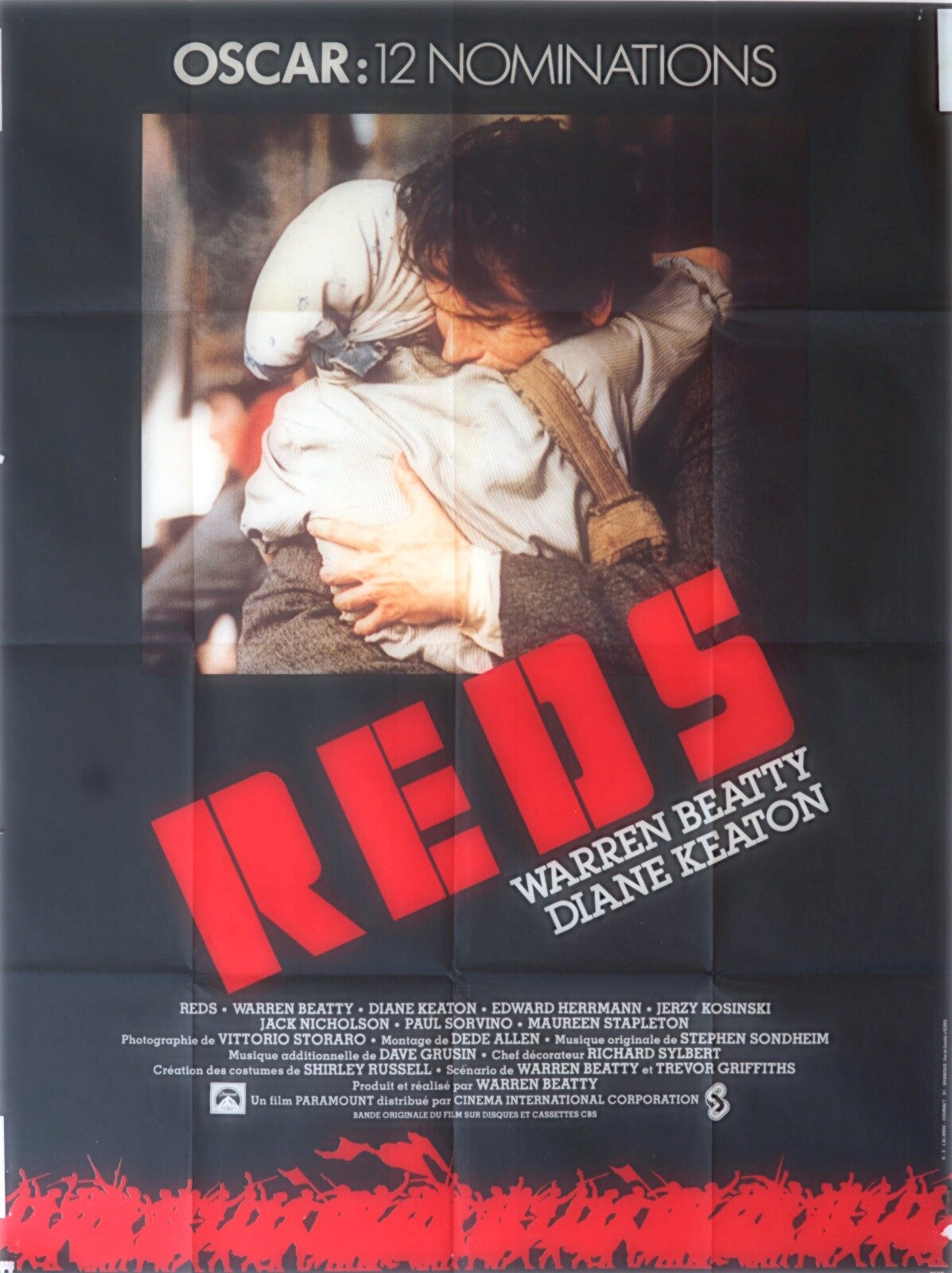 REDS MOVIE POSTER ORIGINAL (120x160) WARREN BEATTY