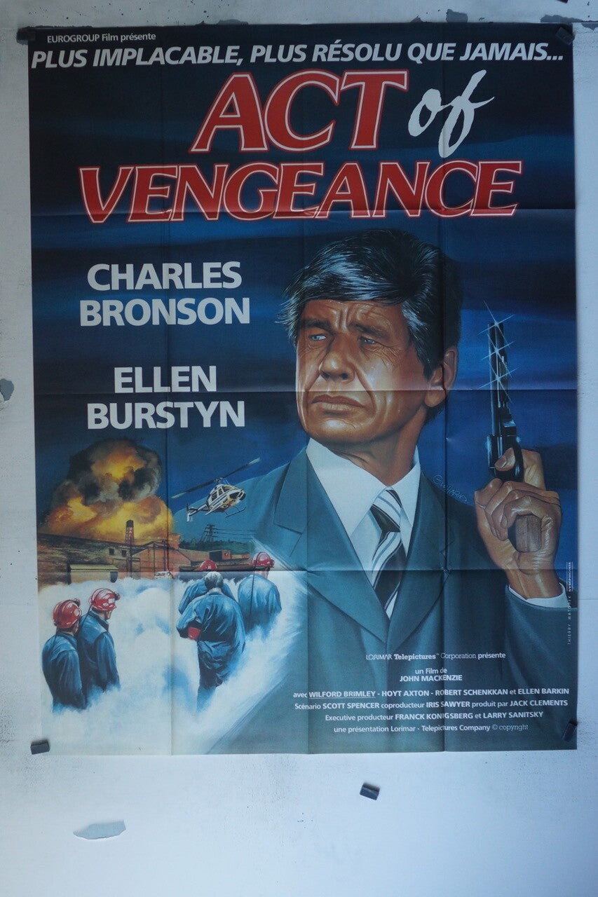ACT OF THE VENGEANCE POSTER ORIGINAL 120x160 CHARLES BRONSON