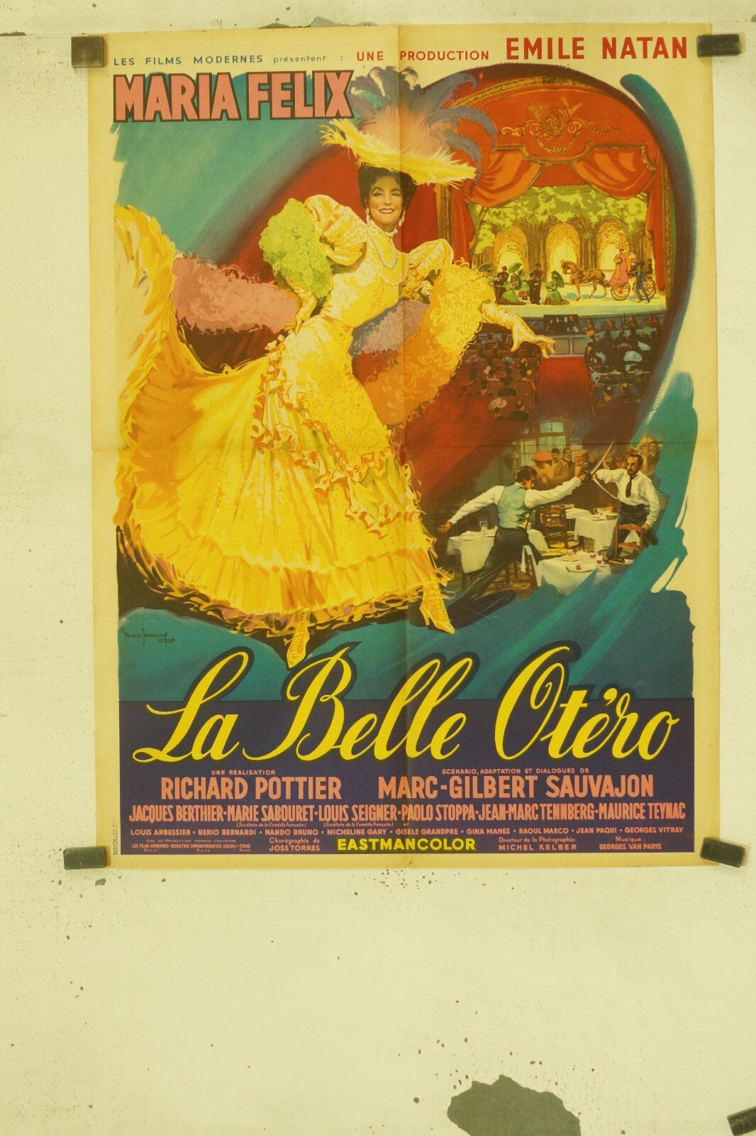 LA BELLE OTÉRO POSTER ORIGINAL (60X80) YVES DENIAUD -MARY MARQUET