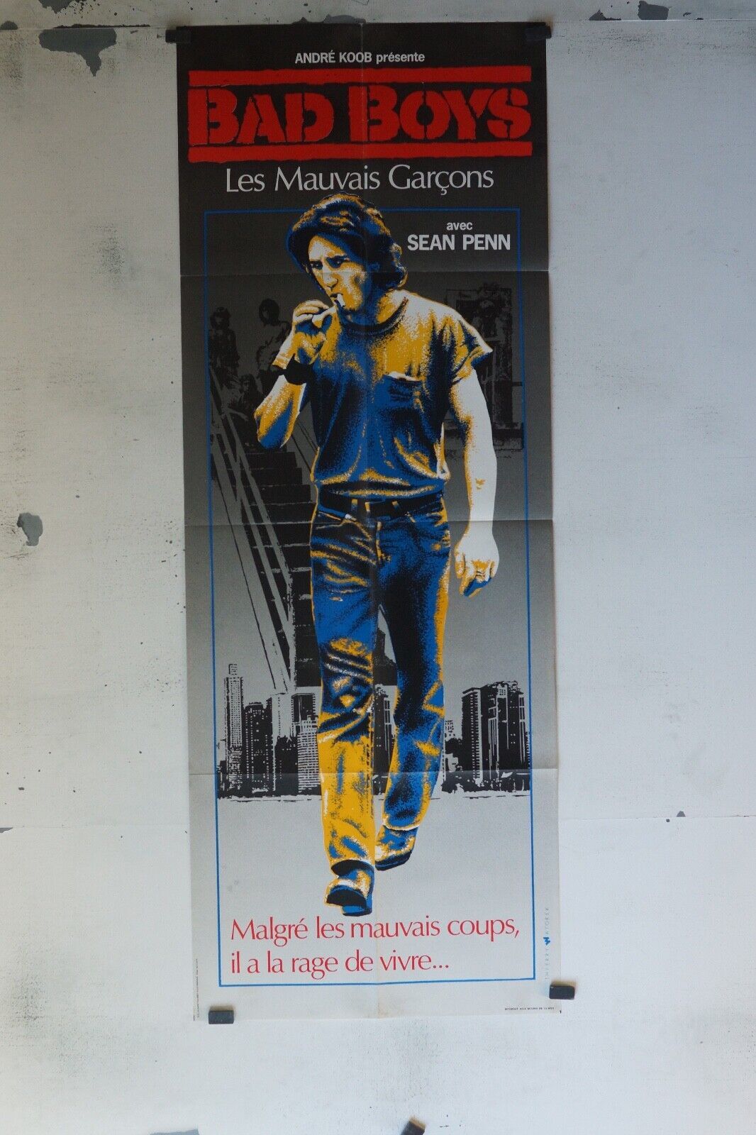 BAD BOYS MOVIE POSTER ORIGINAL 60x160 SEAN PENN