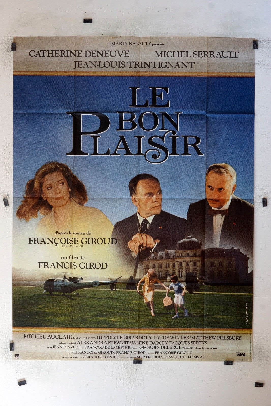 LE BON PLAISIR CATHERINE DENEUVE MOVIE POSTER ORIGINAL 120x160
