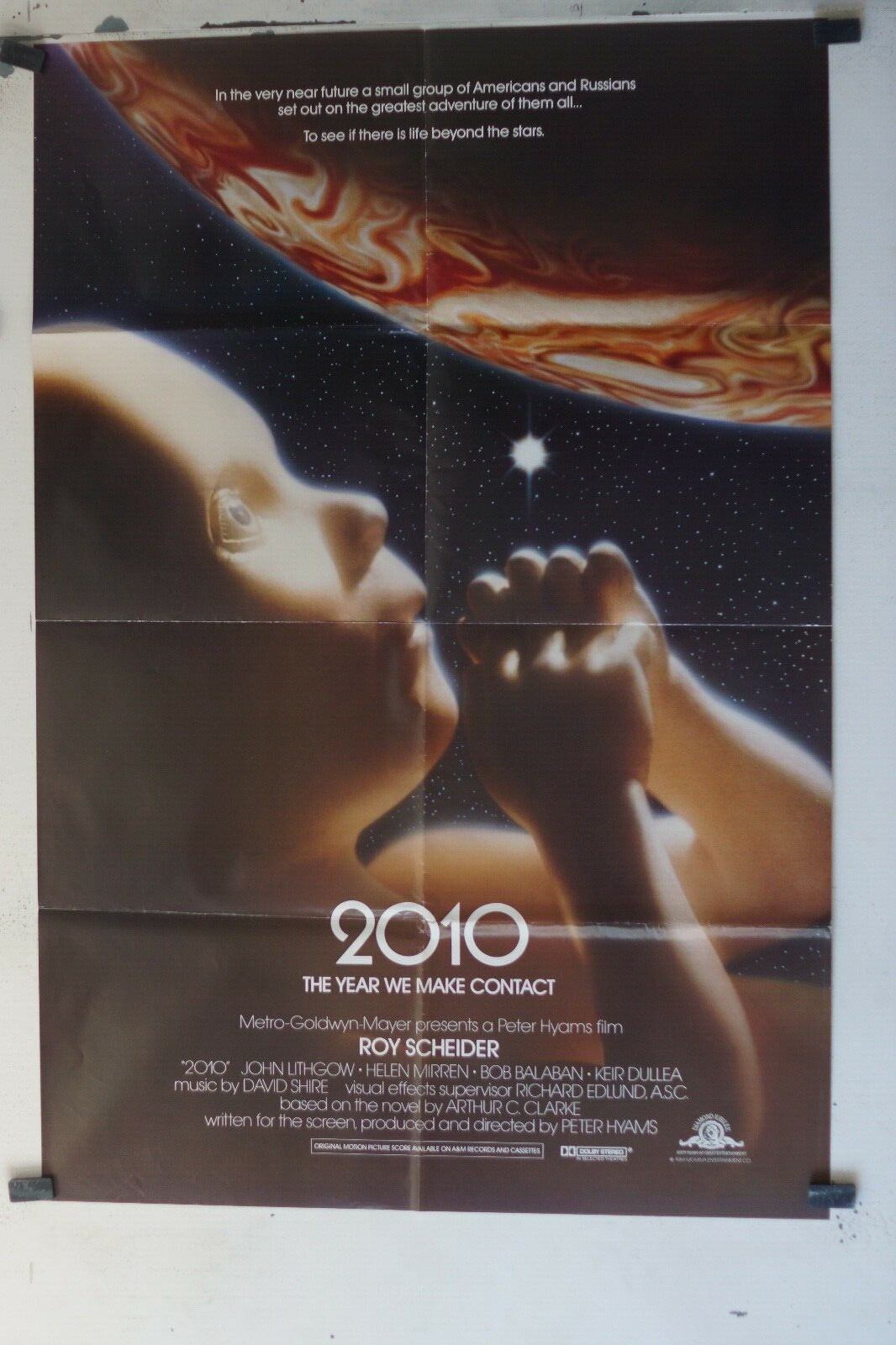 2010 THE YEAR WE MAKE CONTACT, MOVIE POSTER ORIGINAL 69x103, Peter Hyams